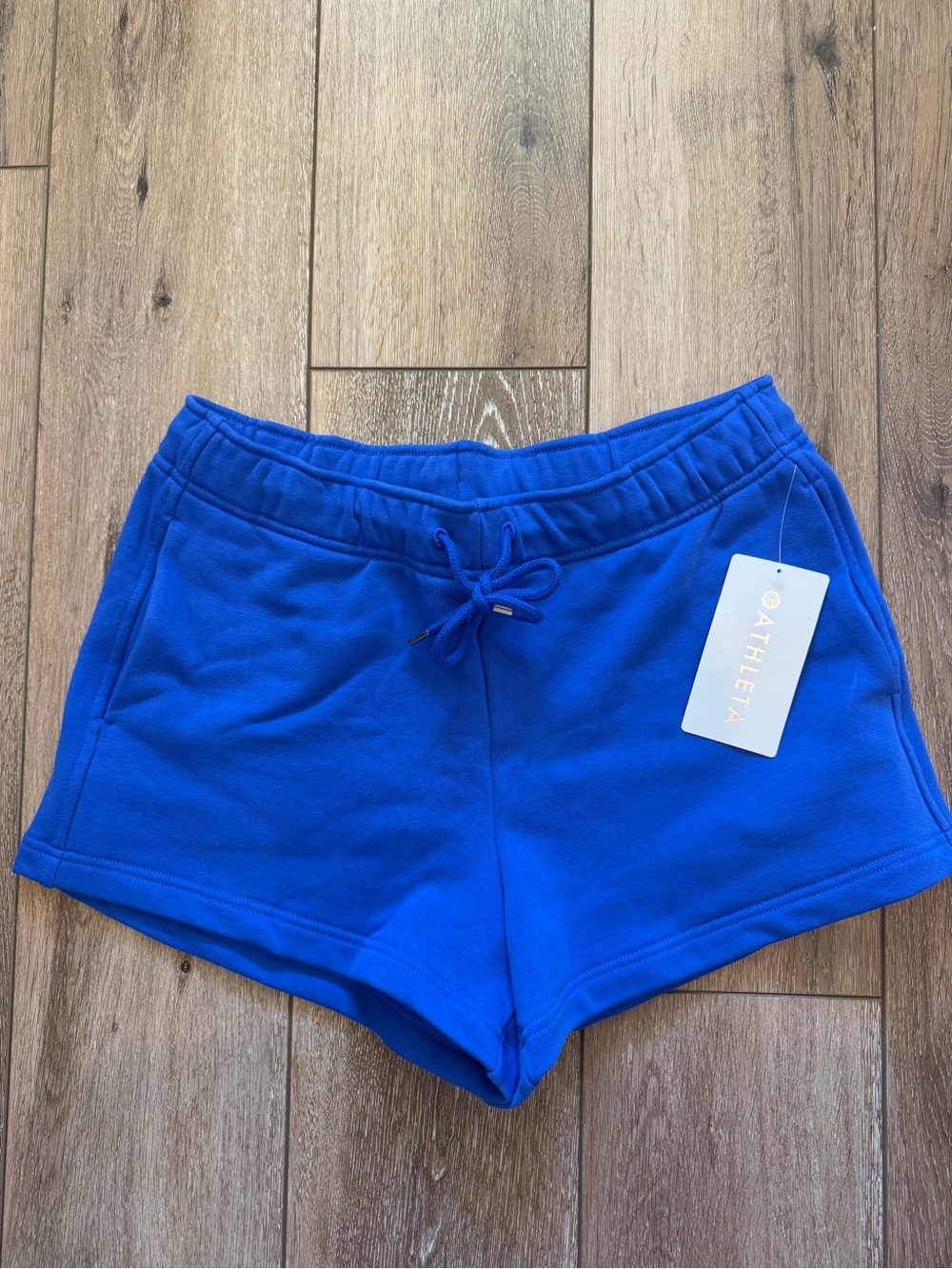 Athleta Women’s Bright Royal Blue Drawstring Athletic Shorts
